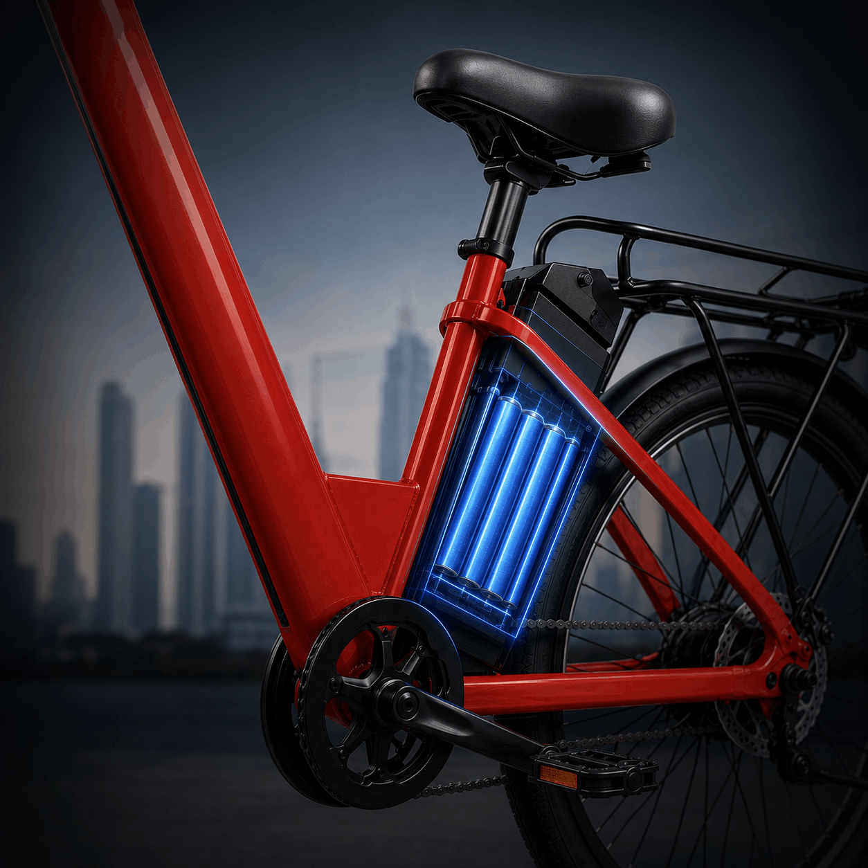 Dual lithium-ion battery of the Roadlark Cargo